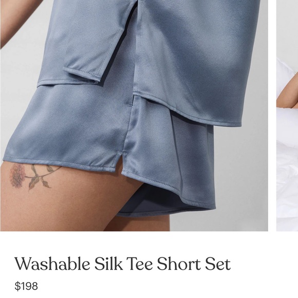 Lunya Washable Silk Tee Short Set - Picture 4 of 8